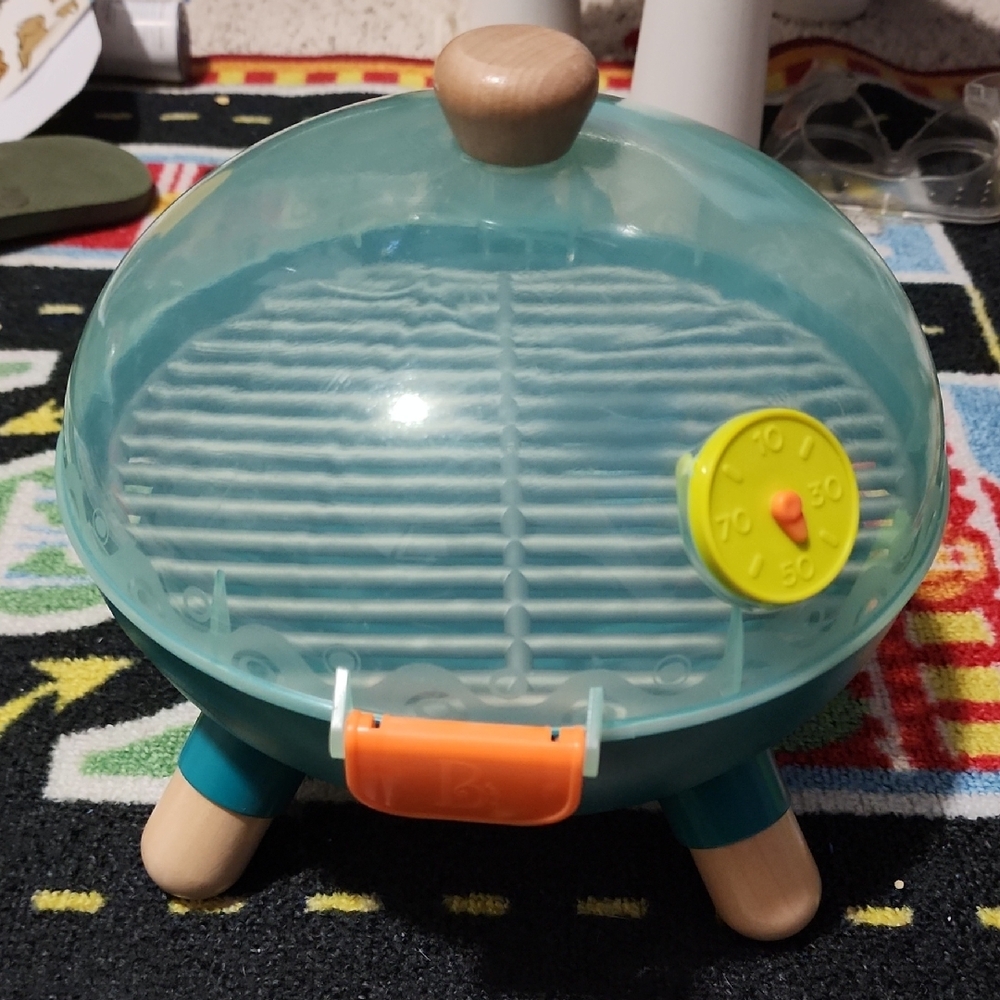 Kids Toy Grill Set - Blue and Orange